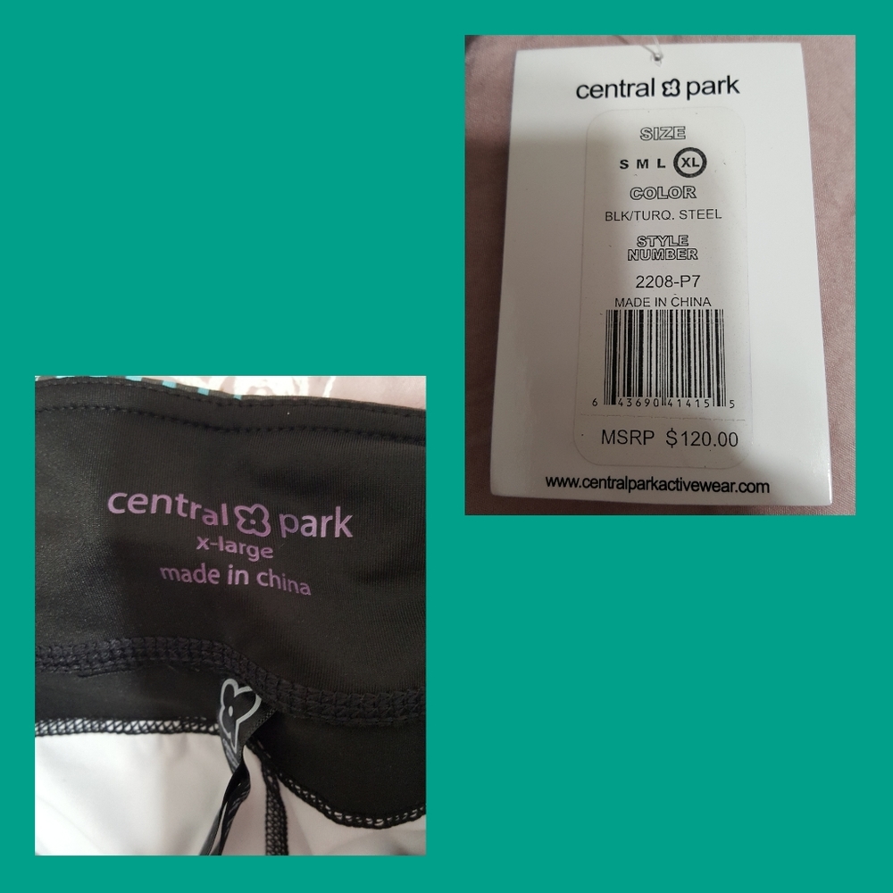 New - Central Park Active Wear Multi-Color Yoga - Picture 8 of 8